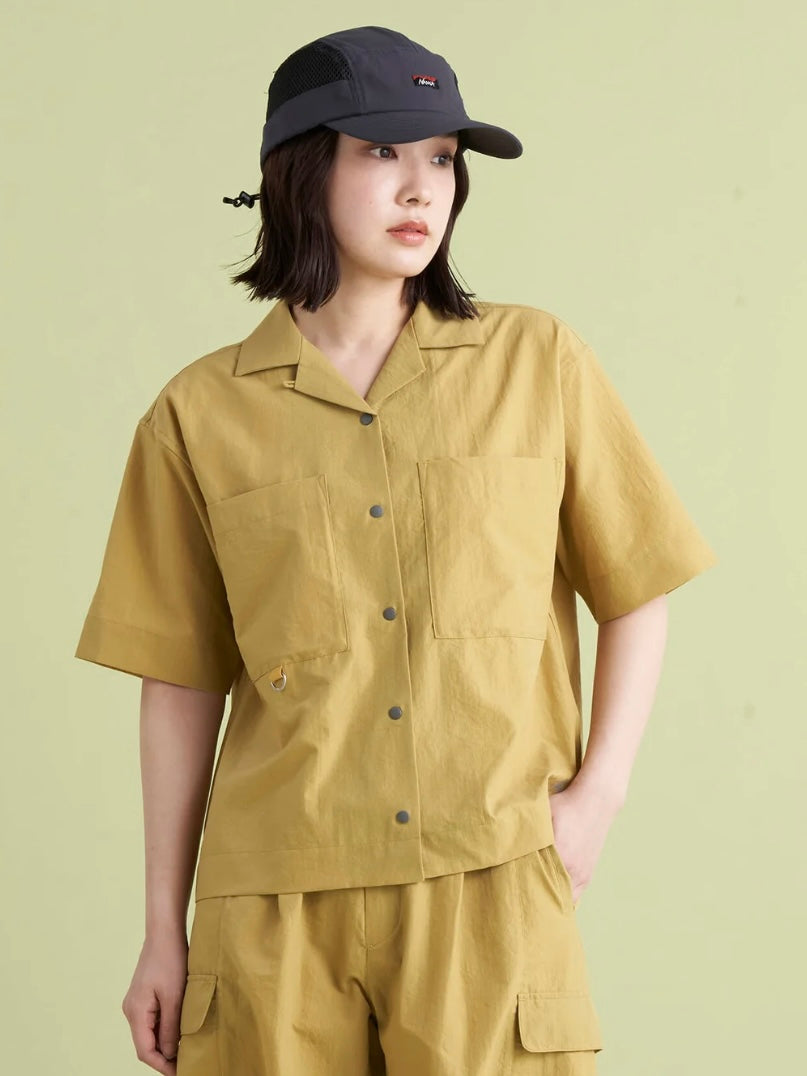 NANGA ナンガ / DOT AIR® COMFY S/S SHIRT W ドットエア コンフィー ショートスリーブシャツ (ウィメンズ)
