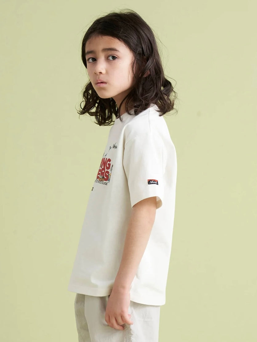 NANGA ナンガ / ECO HYBRID CAMPING MANNERS PEG&ROPE KIDS TEE / エコハイブリッド キャンピングマナー ペグ&ロープ キッズティー