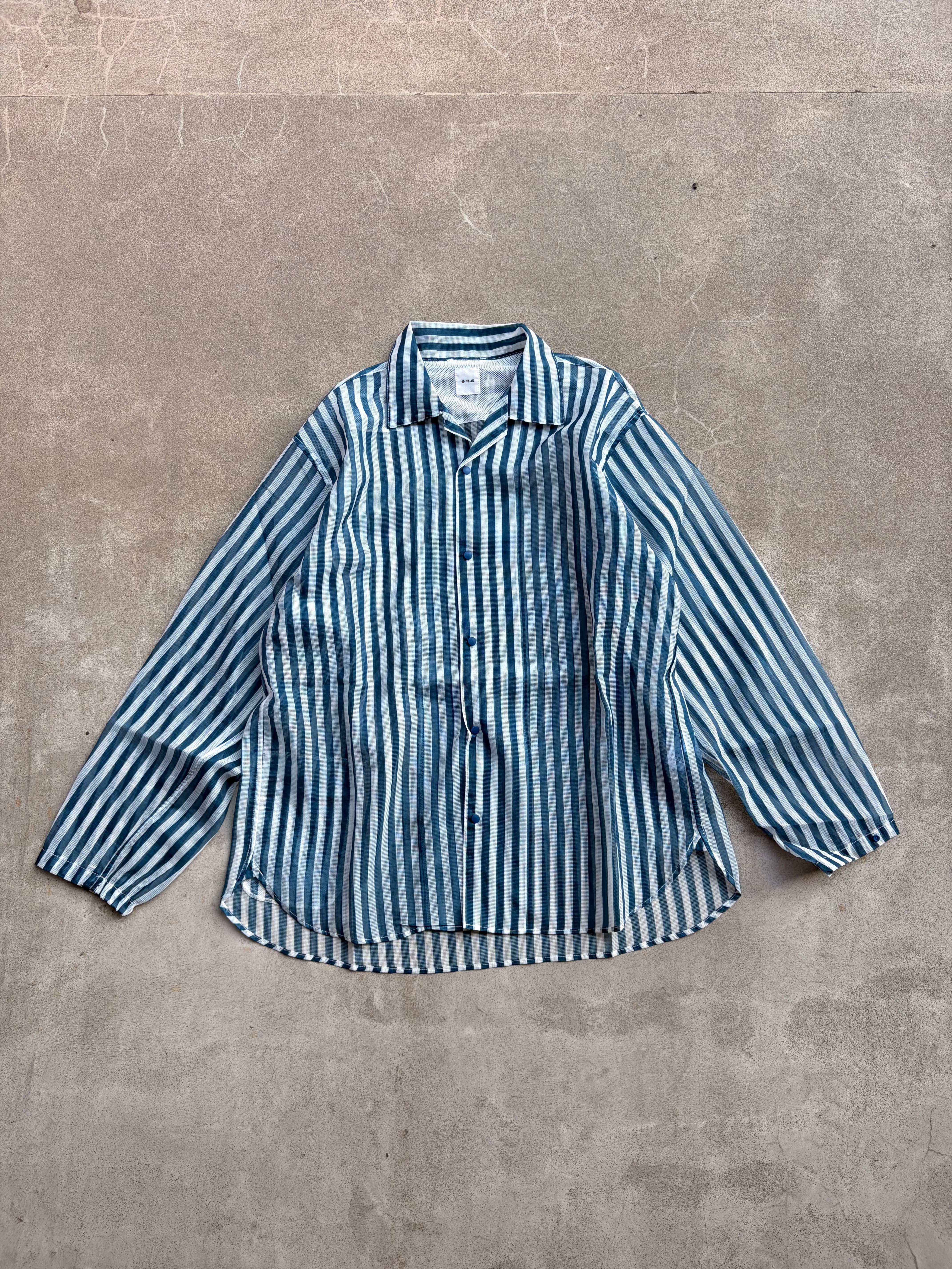 迷迭香 マンネンロウ / ナイロン メッシュ ロング スリーブ シャツ　サイズ2 迷迭香 マンネンロウ / MESH LONG SLEEVE SHIRT メッシュ ロング