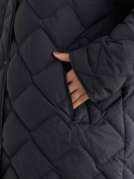 NANGA ナンガ / RIB COLLAR QUILTED DOWN COAT W(WOMEN) リブカラーキルティッド ダウンコート (ウィメンズ)