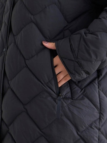 NANGA ナンガ / RIB COLLAR QUILTED DOWN COAT W(WOMEN) リブカラーキルティッド ダウンコート (ウィメンズ)