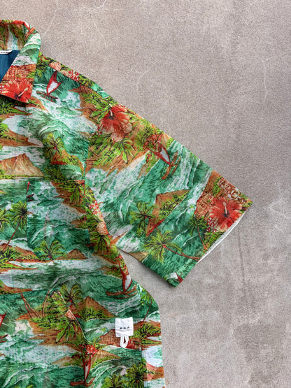 迷迭香 マンネンロウ / NYLON MESH HALF SLEEVE SHIRT ナイロン メッシュ ハーフ シャツ ALOHA