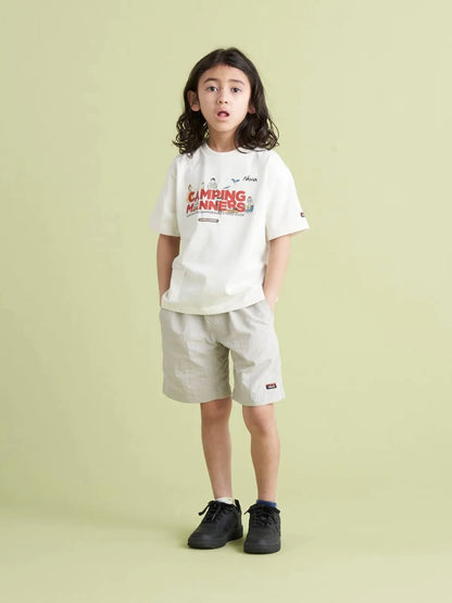 【SALE】NANGA ナンガ / ECO HYBRID CAMPING MANNERS PEG&ROPE KIDS TEE / エコハイブリッド キャンピングマナー ペグ&ロープ キッズティー