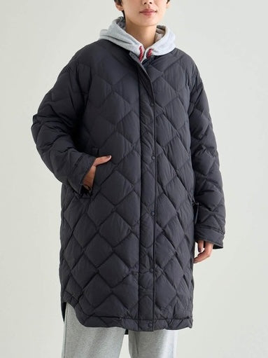 NANGA ナンガ / RIB COLLAR QUILTED DOWN COAT W(WOMEN) リブカラーキルティッド ダウンコート (ウィメンズ)