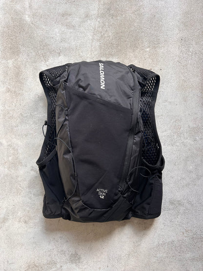 SALOMON サロモン / ACTIVE SKIN 12 WITH FLASK アクティブ スキン 12 ウィズ フラスク ブラック