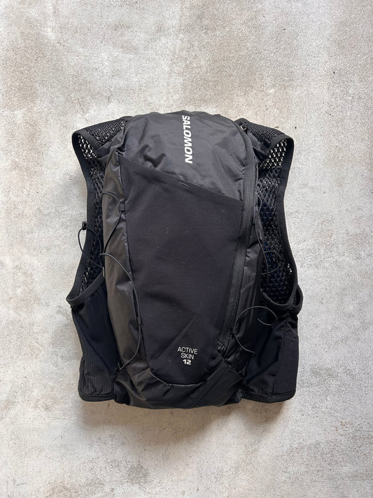SALOMON サロモン / ACTIVE SKIN 12 WITH FLASK アクティブ スキン 12 ウィズ フラスク ブラック