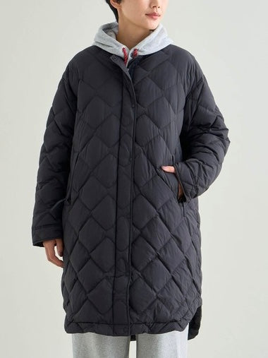 NANGA ナンガ / RIB COLLAR QUILTED DOWN COAT W(WOMEN) リブカラーキルティッド ダウンコート (ウィメンズ)