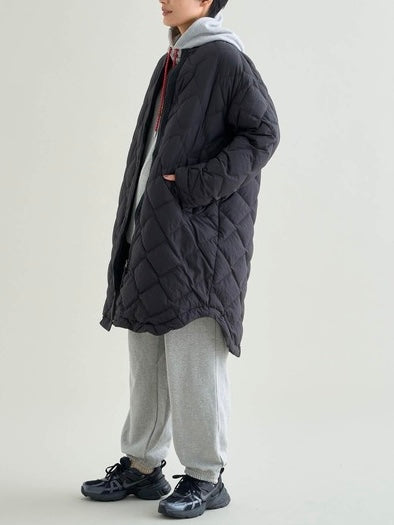 NANGA ナンガ / RIB COLLAR QUILTED DOWN COAT W(WOMEN) リブカラーキルティッド ダウンコート (ウィメンズ)