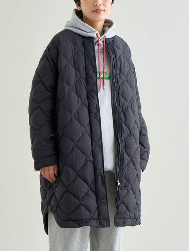 NANGA ナンガ / RIB COLLAR QUILTED DOWN COAT W(WOMEN) リブカラーキルティッド ダウンコート (ウィメンズ)