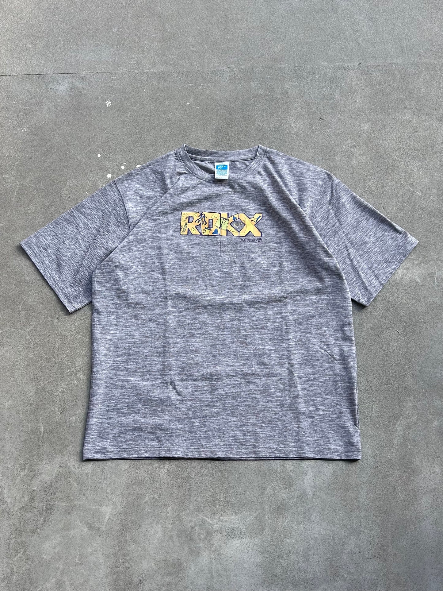 ROKX ロックス / SPIRIT LOGO TEE collab POP FIRE スピリットロゴTシャツ コラボ POP FIRE