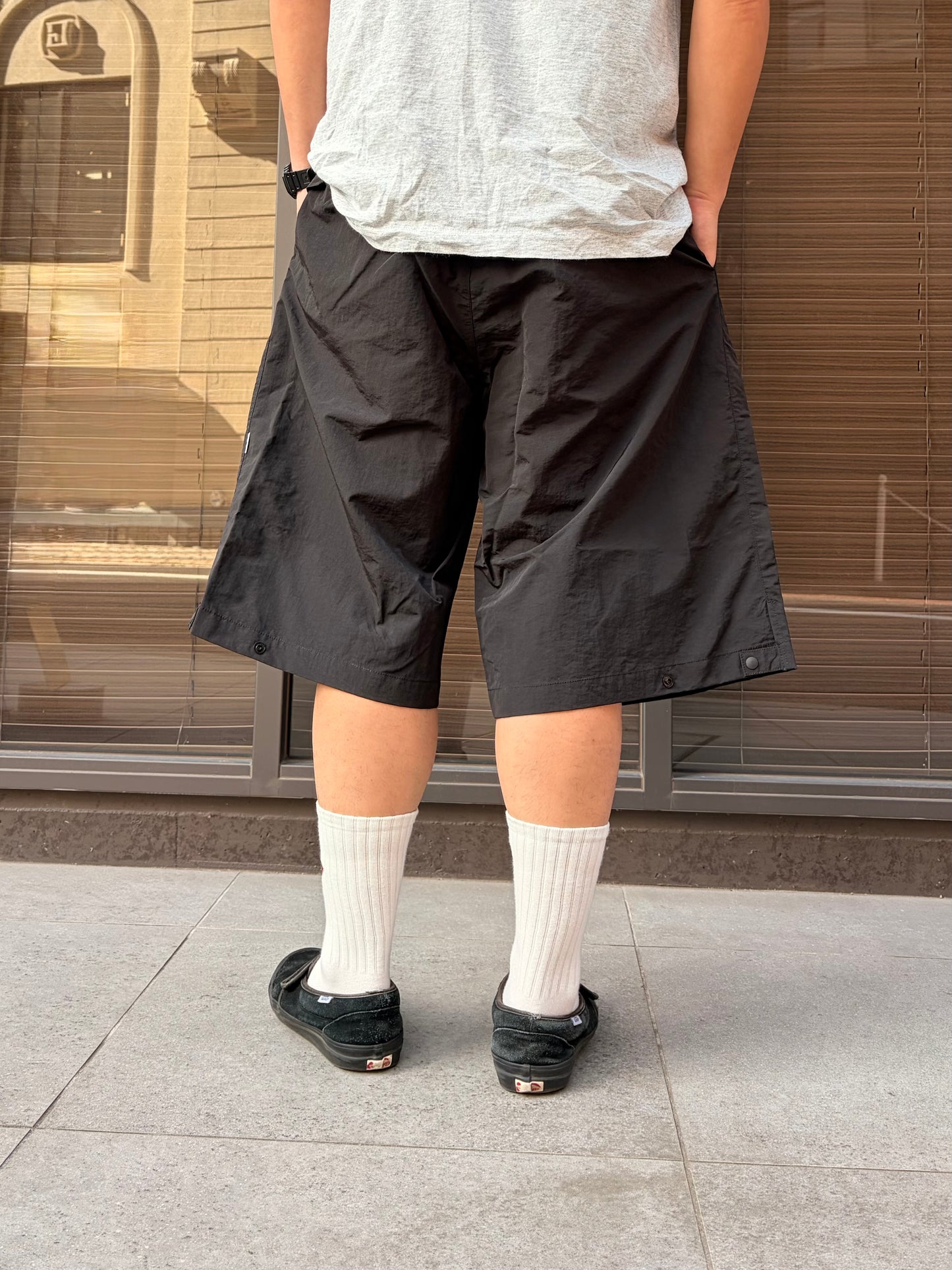 迷迭香 マンネンロウ /  NYLON HARVEST LOOSE SHORTS ナイロン ハーベスト ルーズ ショーツ