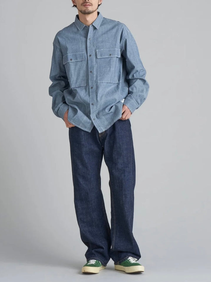 【SALE】NANGA ナンガ / Hinoc Chambray Field Shirt ヒノックシャンブレーフィールドシャツ