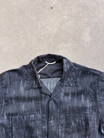 迷迭香 マンネンロウ / MESH HALF SLEEVE SHIRT メッシュ ハーフ シャツ ブラックM