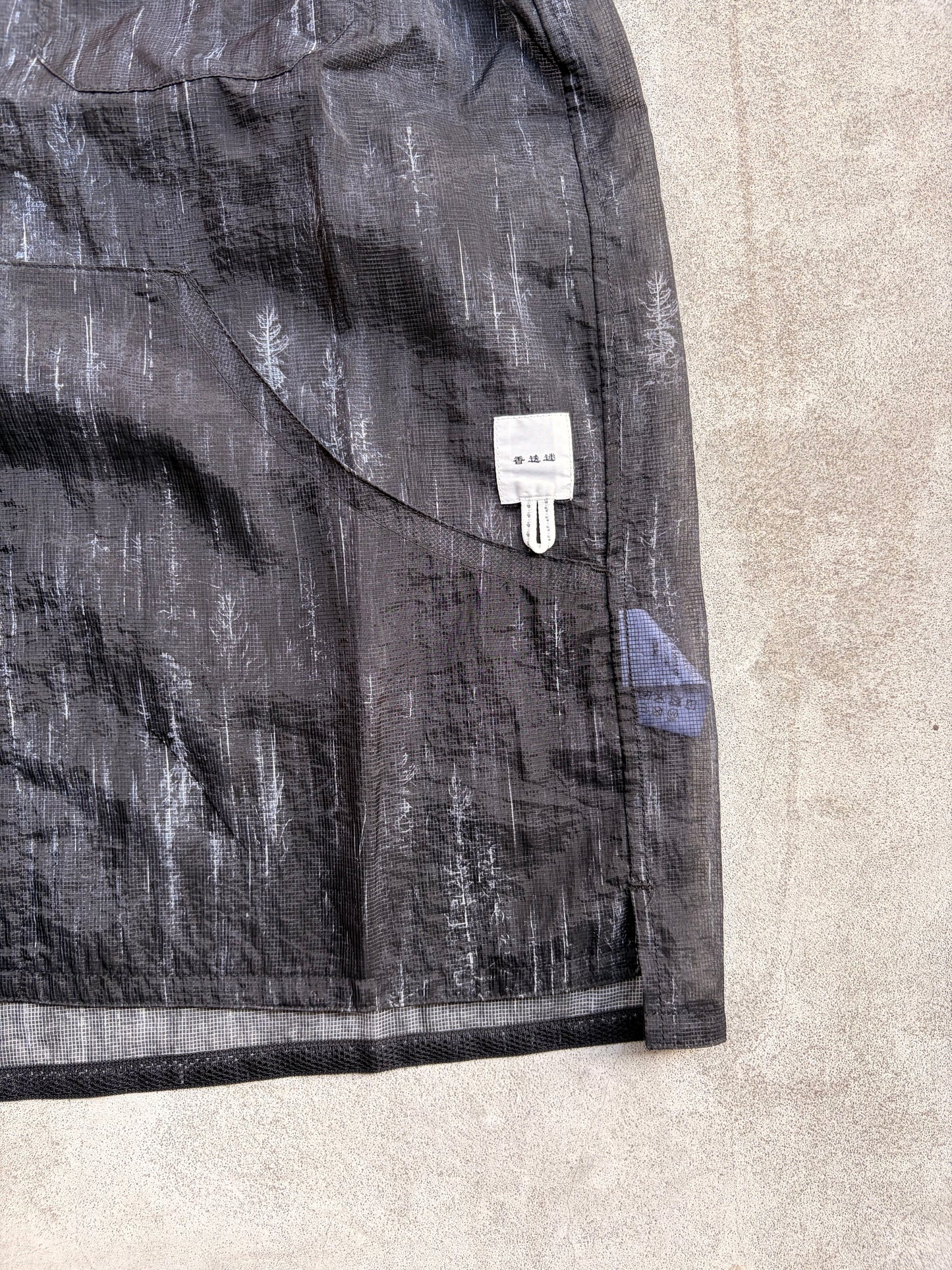 迷迭香 マンネンロウ / MESH HALF SLEEVE SHIRT メッシュ ハーフ シャツ ブラックM