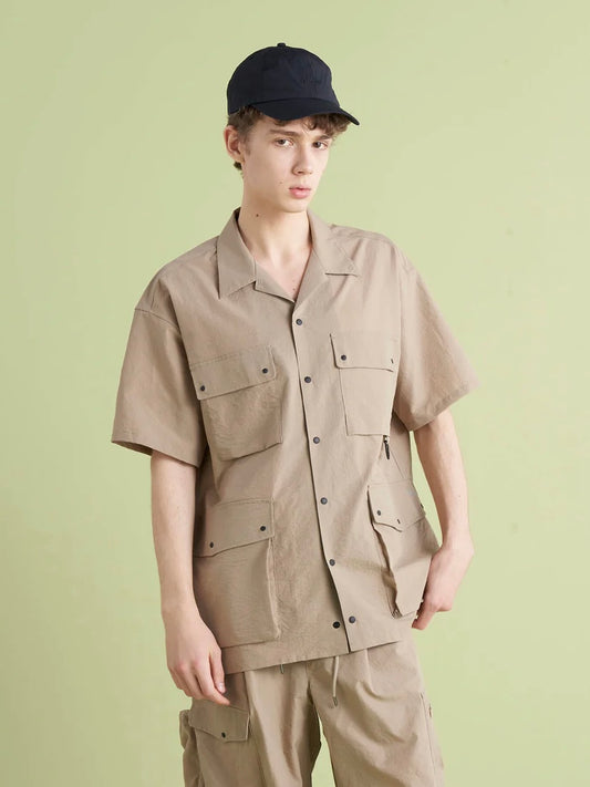 NANGA ナンガ / AIR CLOTH UTILITY PK SHORT SLEEVE SHIRT エアクロスユーティリティーピーケースリーブシャツ