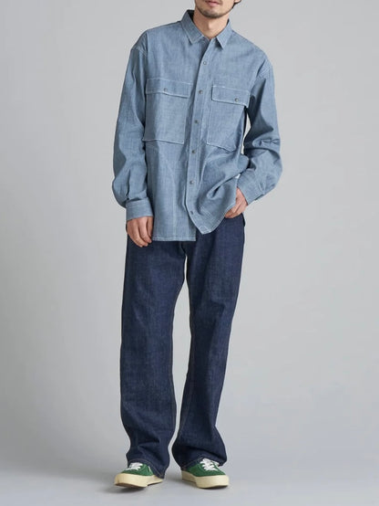 【SALE】NANGA ナンガ / Hinoc Chambray Field Shirt ヒノックシャンブレーフィールドシャツ