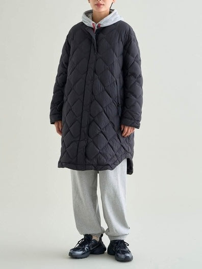 NANGA ナンガ / RIB COLLAR QUILTED DOWN COAT W(WOMEN) リブカラーキルティッド ダウンコート (ウィメンズ)