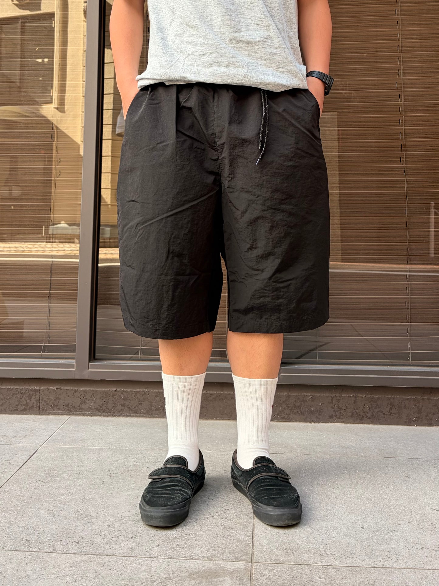 迷迭香 マンネンロウ /  NYLON HARVEST LOOSE SHORTS ナイロン ハーベスト ルーズ ショーツ