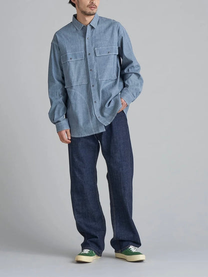 【SALE】NANGA ナンガ / Hinoc Chambray Field Shirt ヒノックシャンブレーフィールドシャツ