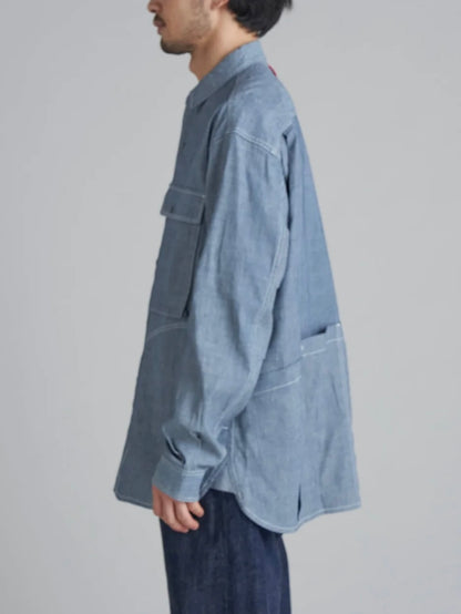 【SALE】NANGA ナンガ / Hinoc Chambray Field Shirt ヒノックシャンブレーフィールドシャツ