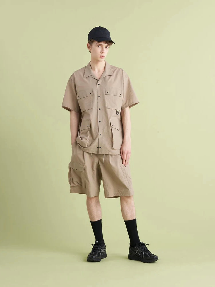 【SALE】NANGA ナンガ / AIR CLOTH UTILITY PK SHORT SLEEVE SHIRT エアクロスユーティリティーピーケースリーブシャツ