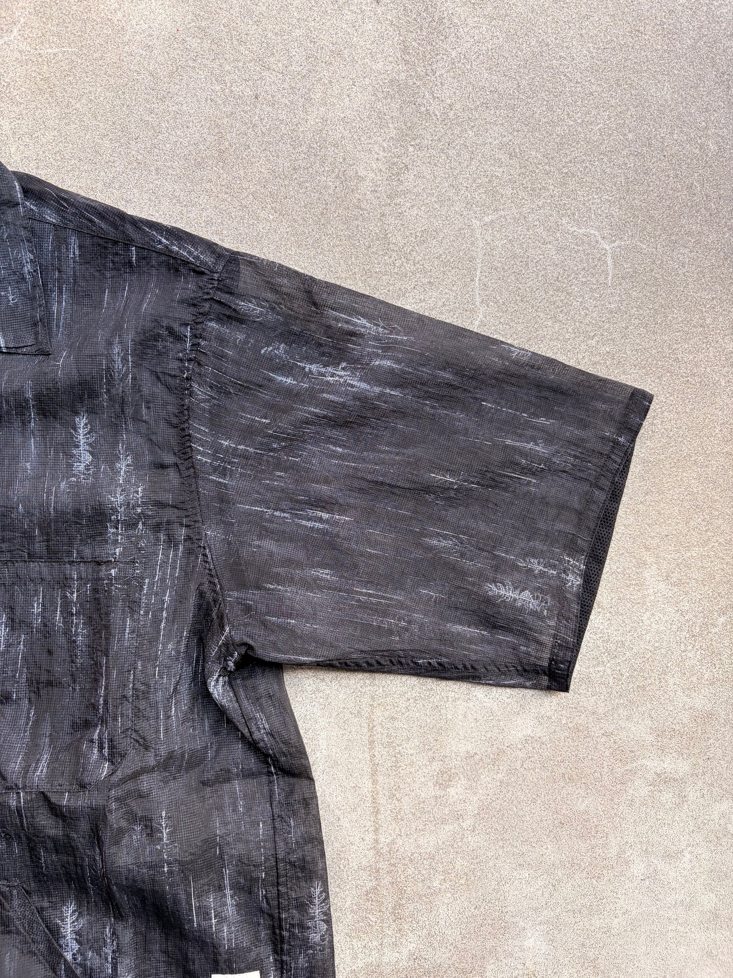 迷迭香 マンネンロウ / MESH HALF SLEEVE SHIRT メッシュ ハーフ シャツ ブラックM