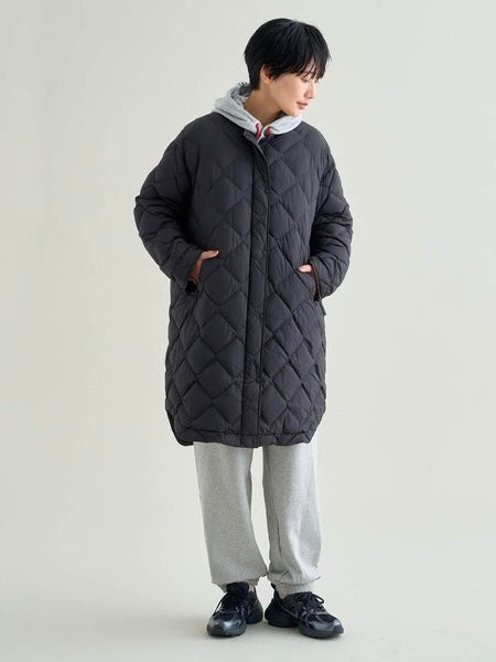 NANGA ナンガ / RIB COLLAR QUILTED DOWN COAT W(WOMEN) リブカラーキルティッド ダウンコート (ウィメンズ)