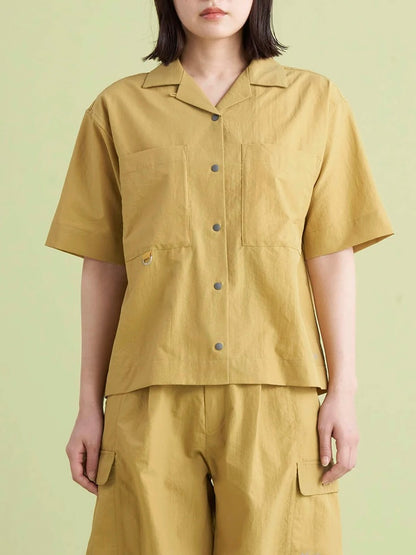 【SALE】NANGA ナンガ / DOT AIR® COMFY S/S SHIRT W ドットエア コンフィー ショートスリーブシャツ (ウィメンズ)