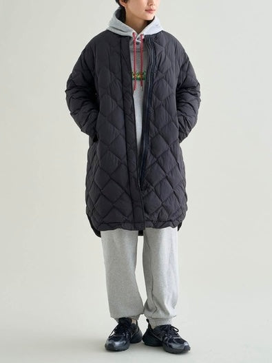 NANGA ナンガ / RIB COLLAR QUILTED DOWN COAT W(WOMEN) リブカラーキルティッド ダウンコート (ウィメンズ)