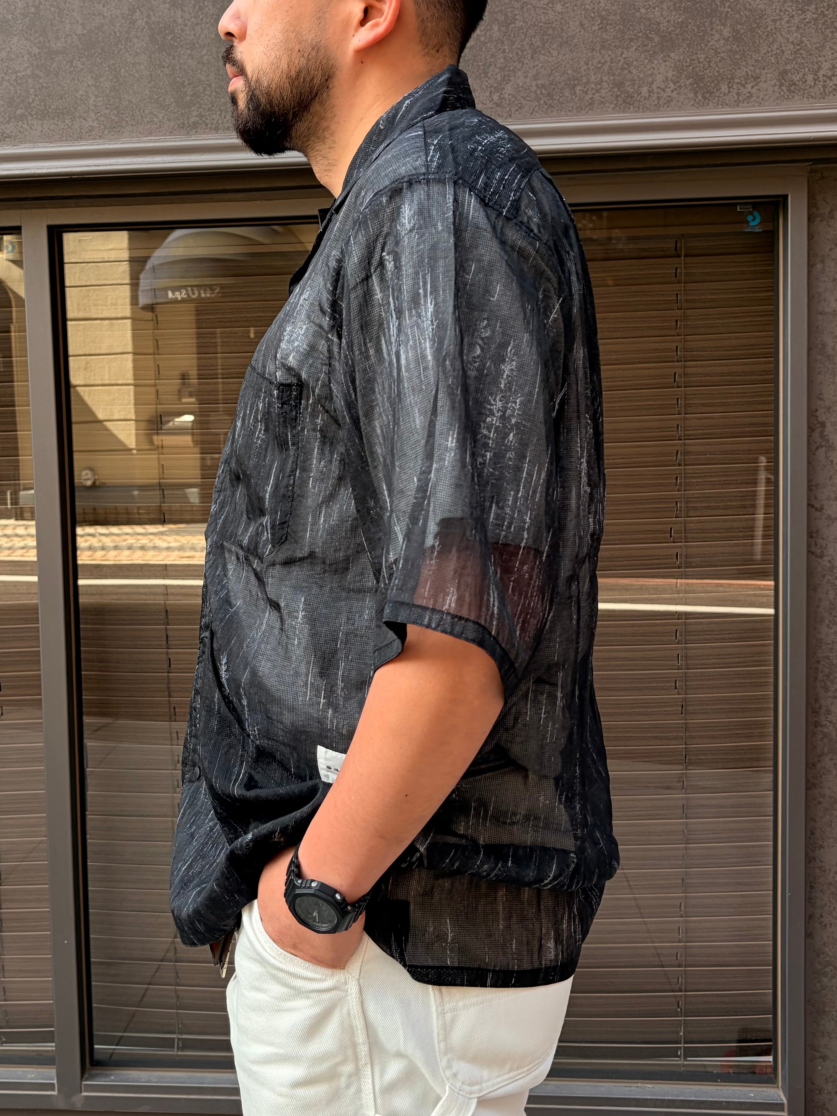 迷迭香 マンネンロウ / MESH HALF SLEEVE SHIRT メッシュ ハーフ