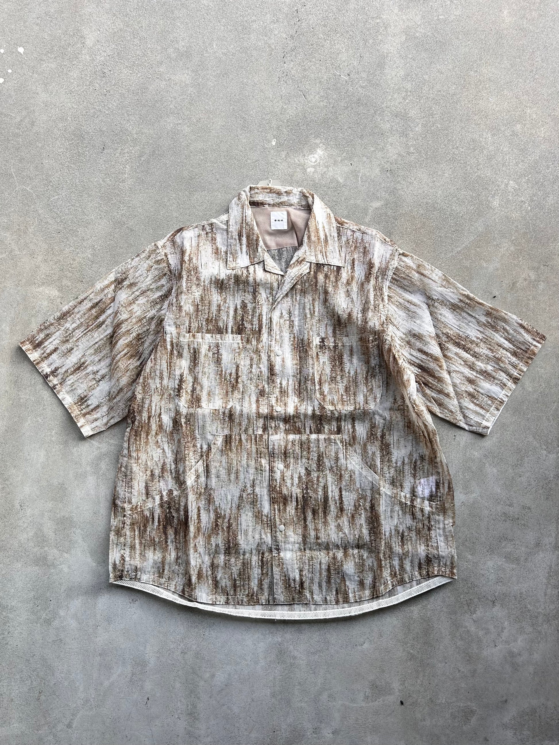迷迭香 マンネンロウ / NYLON MESH HALF SLEEVE SHIRT ナイロン 迷迭香 マンネンロウ / NYLON MESH HALF SLEEVE SHIRT ナイロン