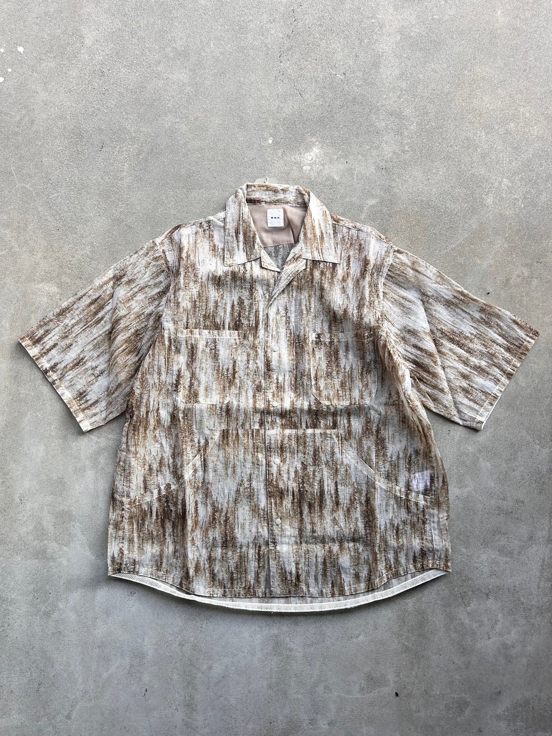 迷迭香　NYLON MESH LONG SLEEVE SHIRT マンネンロウ 迷迭香 マンネンロウ / NYLON MESH LONG SLEEVE SHIRT ナイロン