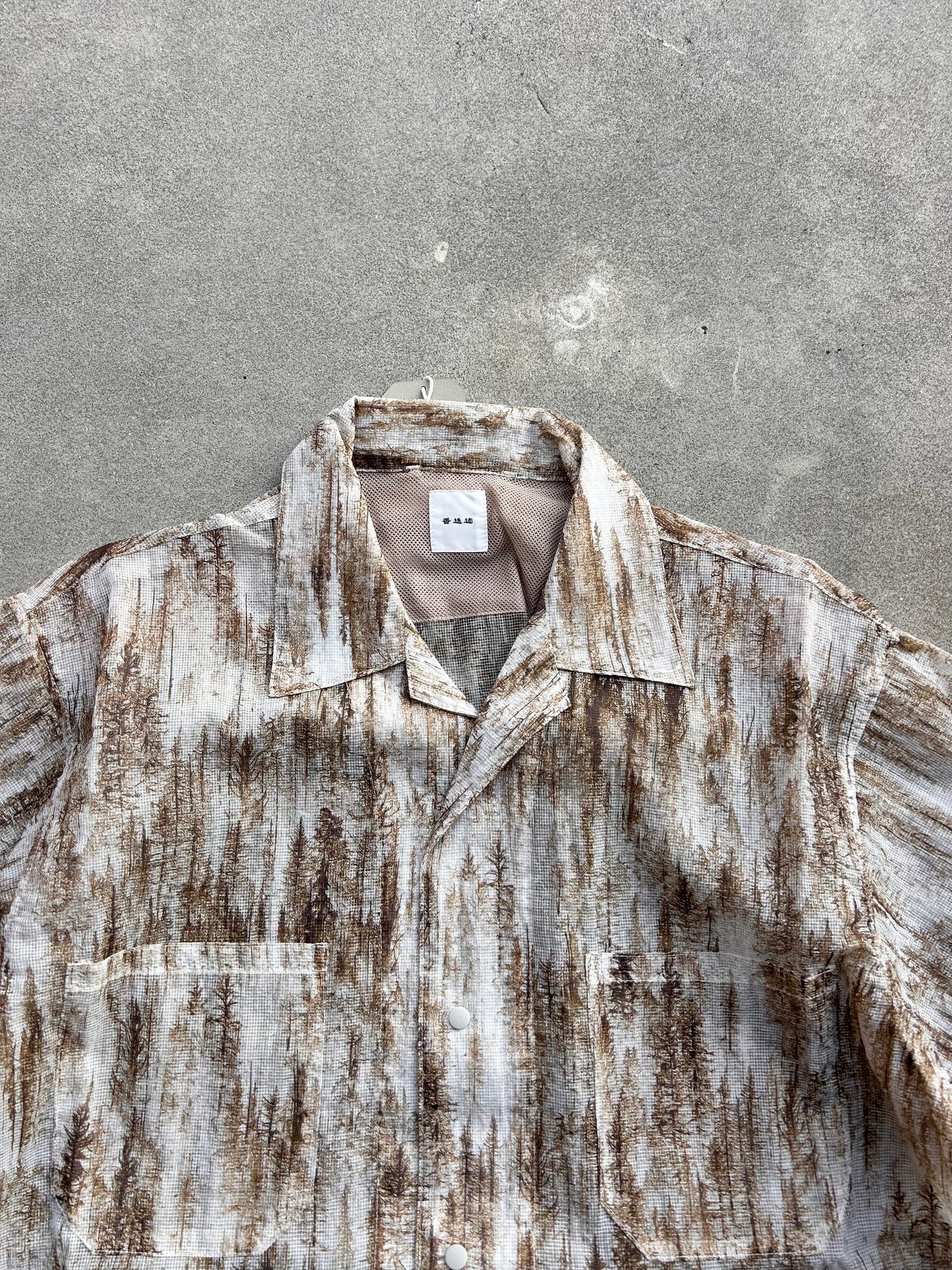 迷迭香 マンネンロウ / NYLON MESH HALF SLEEVE SHIRT ナイロン メッシュ ハーフ シャツ