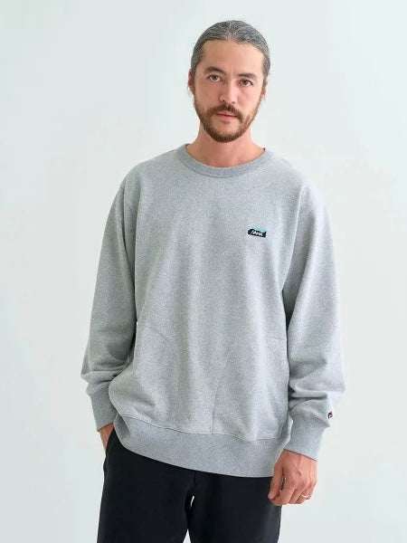 NANGA ナンガ / ECO HYBRID MINI BOX LOGO EMBROIDERY SWEATSHIRT(UNISEX) エコハイブリッド ミニボックスロゴ エンブロイダリー スウェットシャツ(ユニセックス)