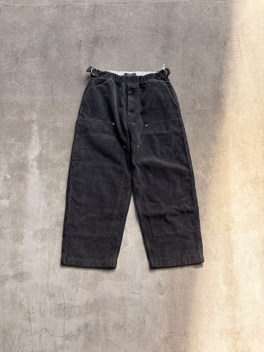 EEZZEE イージー / Double knee pants fadeway coed (Black) ダブルニーパンツ フェイドウェイ コーデュロイ
